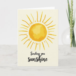 Carte d'anniversaire Sunshine