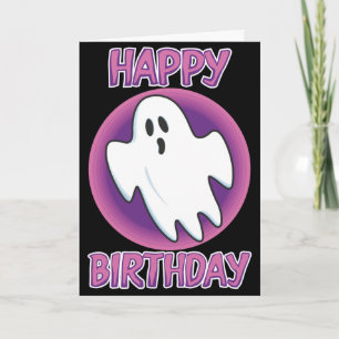 Carte d'anniversaire super de fantôme
