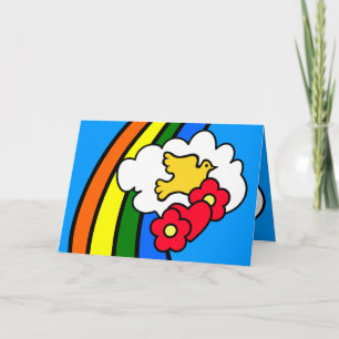 Carte d'anniversaire super Retro 70