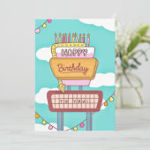 Carte d'anniversaire super rétrospective (Debout devant)