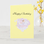 Carte d'anniversaire : Superstar (Fleur jaune)