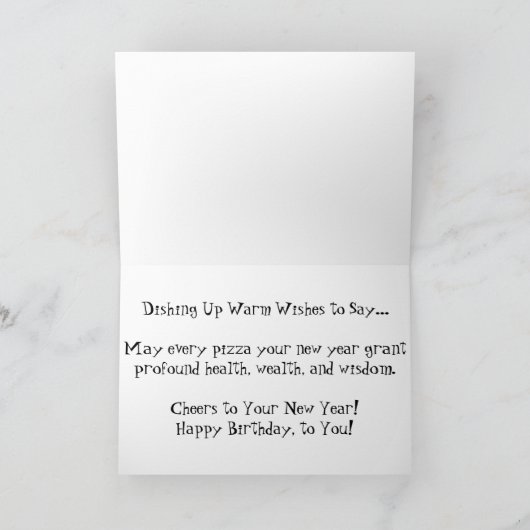 Carte d'anniversaire "Supreme Pizza" (Intérieur)