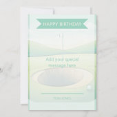 Carte d'anniversaire sur mesure du thème du golf | (Dos)