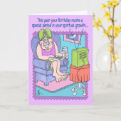 Carte d'anniversaire SURFANTE de CANAL (Fleur jaune)