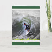 Carte d'anniversaire surfer Boy (Dos)