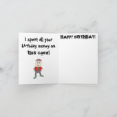 Carte d'anniversaire SURPRISE (Intérieur)