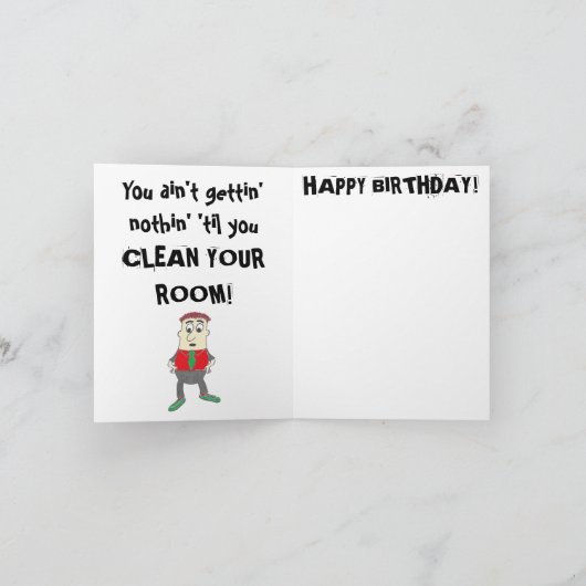 Carte d'anniversaire SURPRISE (Intérieur)