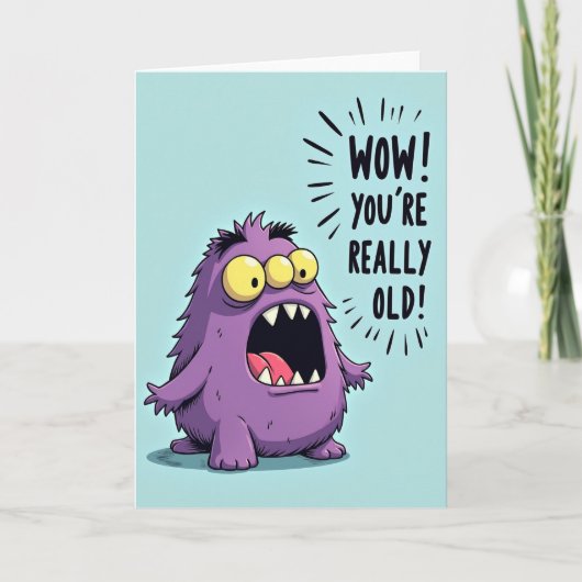 Carte d'anniversaire surprise floue (Devant)