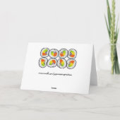 Carte d'anniversaire Sushi Sushi (Dos)