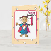 Carte d'anniversaire Sweet 1 pour enfants (Fleur jaune)