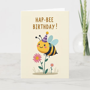 Carte d'anniversaire Sweet Bee