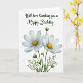 Carte d'anniversaire Sweet Birthday Bloom (Fleur jaune)
