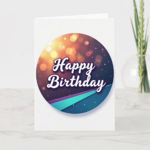 Carte d'anniversaire Sweet Bokeh