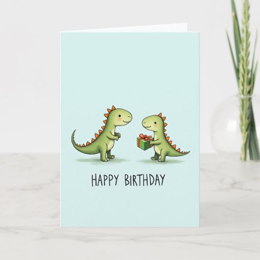Carte d'anniversaire Sweet Lizard (Devant)