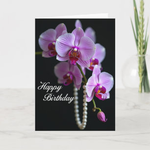 Carte d'anniversaire Sweet Orchid