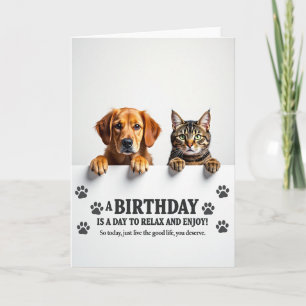 Carte d'anniversaire Sweet Paws