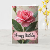 Carte d'anniversaire Sweet Petal (Fleur jaune)
