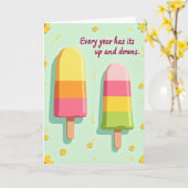 Carte d'anniversaire Sweet Pops (Fleur jaune)