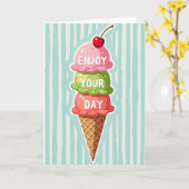 Carte d'anniversaire Sweet Scoop (Fleur jaune)