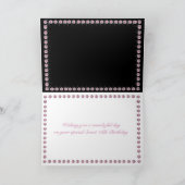 Carte d'anniversaire sweet sixteen avec diamants r (Intérieur)