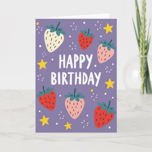 Carte d'anniversaire Sweet Star (Devant)