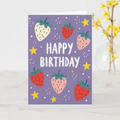 Carte d'anniversaire Sweet Star (Fleur jaune)