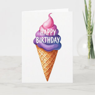 Carte d'anniversaire Sweet Swirl