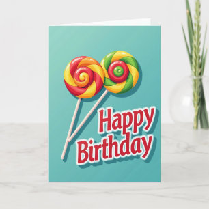 Carte d'anniversaire Sweet Swirls