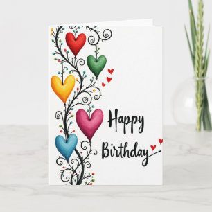 Carte d'anniversaire Sweet Vine Heart