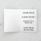 Carte d'anniversaire Sweets (Intérieur)