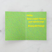 Carte d'anniversaire T-Rex (Intérieur)