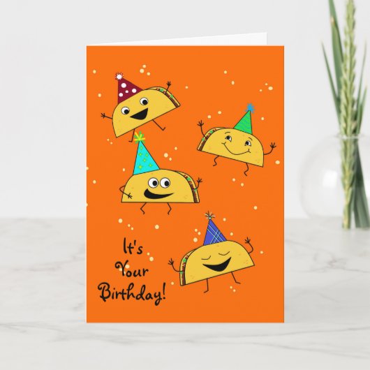 Carte d'anniversaire Taco (Devant)