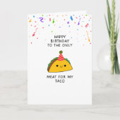 Carte d'anniversaire Taco Funny (Devant)