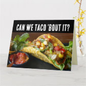 CARTE D'ANNIVERSAIRE TACO FUNNY (Fleur jaune)