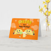 Carte d'anniversaire Taco Lover Friend (Fleur jaune)
