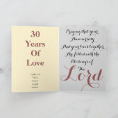 Carte d'anniversaire Take Heart 30th (Intérieur)