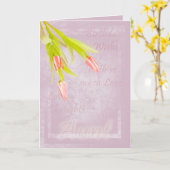 Carte d'anniversaire tante, avec tulipes (Fleur jaune)