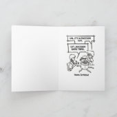 Carte d'anniversaire Tara de garçon de Tom (Intérieur)