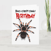 Carte d'anniversaire Tarantula (Devant)