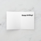 Carte d'anniversaire Tarantula Little Monster (Intérieur)