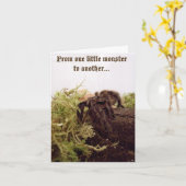 Carte d'anniversaire Tarantula Little Monster (Fleur jaune)