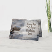 Carte d'anniversaire tardive (Devant)