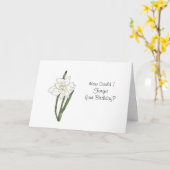 Carte d'anniversaire tardive (Fleur jaune)