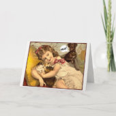 Carte d'anniversaire tardive de distraction persis (Devant)
