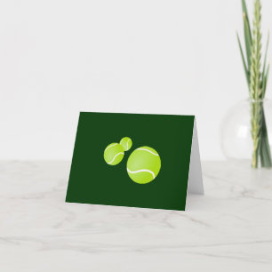 Carte d'anniversaire tardive de tennis