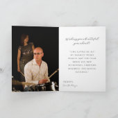 Carte d'anniversaire tardive pour batteur (Intérieur)