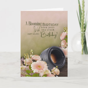 Carte d'anniversaire tardive pour photographe