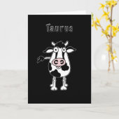 Carte d'anniversaire Taurus Bull (Fleur jaune)