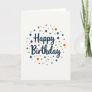 Carte d'anniversaire Teal Shadow