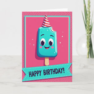 Carte d'anniversaire Teal Treat